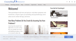 Desktop Screenshot of counsellingresource.com